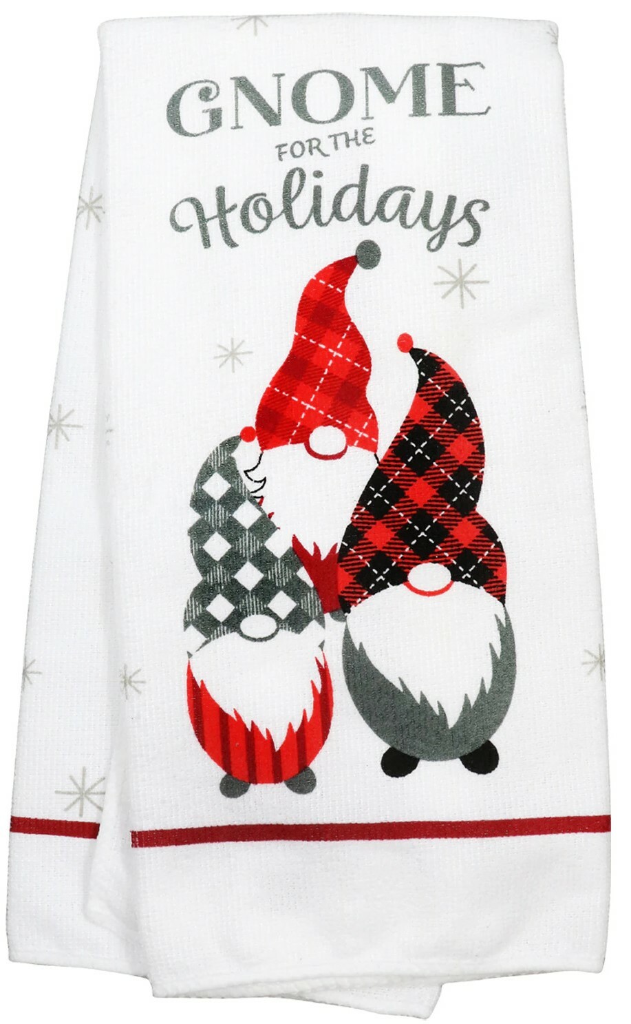 Christmas Printed Microfiber Kitchen Towel, 15x25 in. gnome for the Holidays gallery