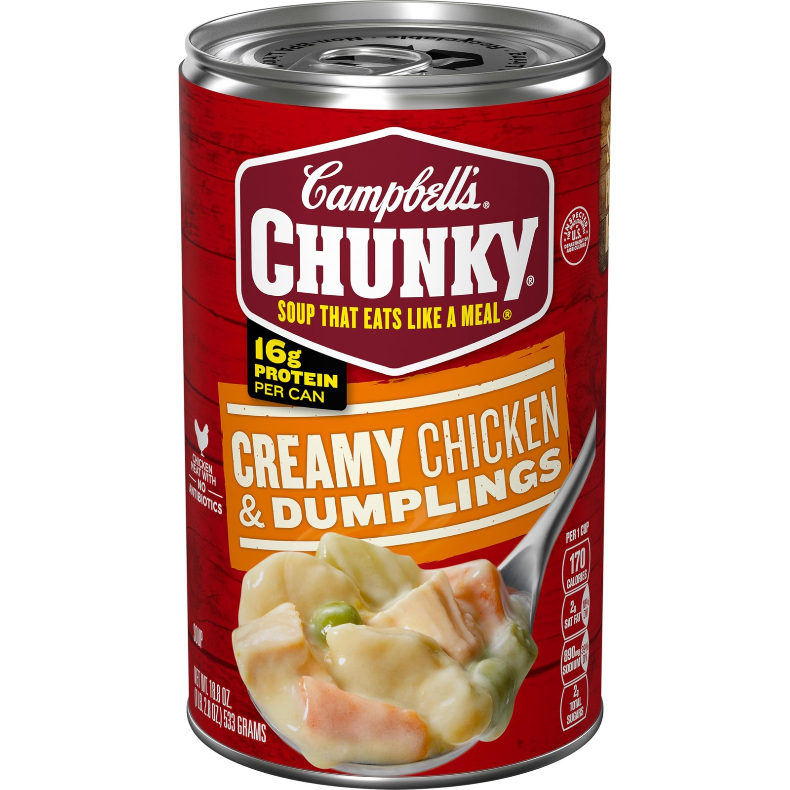 Campbell's Chunky Soup, Creamy Chicken and Dumplings Soup, 18.8 Oz Can gallery
