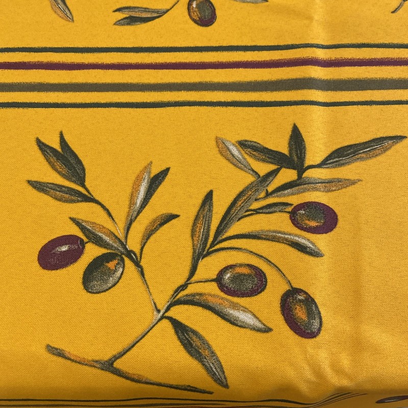poupees yolande Olive Tablecloth Yellow Green Purple 60 X 98 gallery