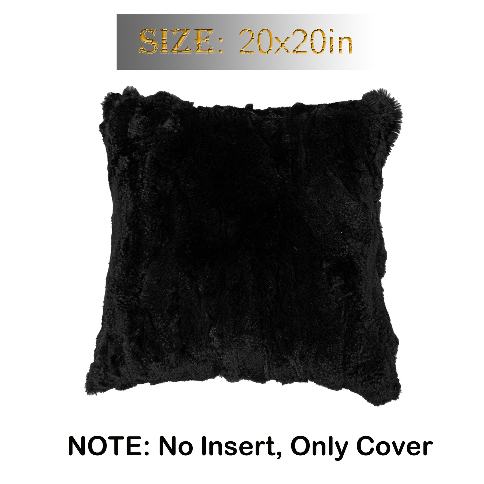 Real Rex Rabbit Fur Protector Pillowcase Cover Pillow Sections Cusion 20 x 20'' gallery