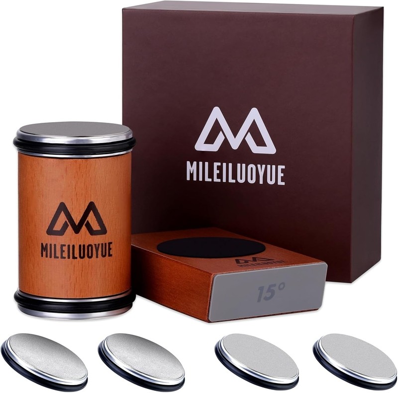 Rolling Knife Sharpener Set Diamond Ceramic Discs Professional Sharpening Kit gallery