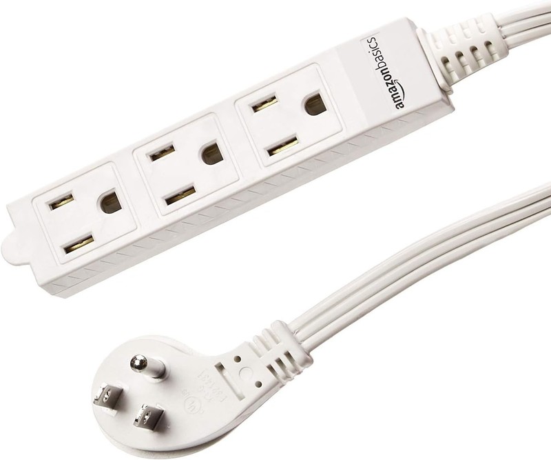 Amazon Basics 3-Prong Indoor Rectangle Extension Cord Power Strip, Flat Plug gallery