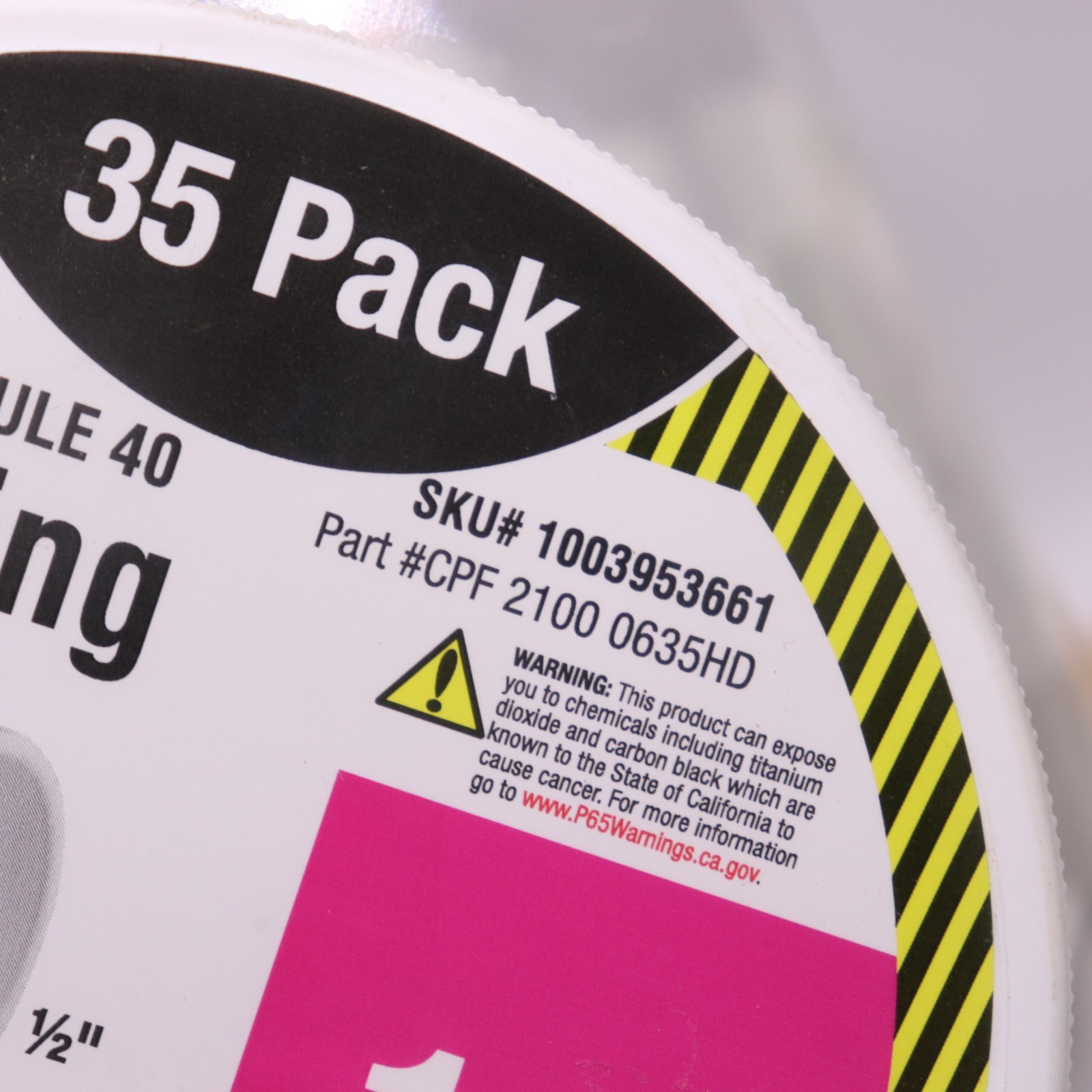 (35-Pk) Charlotte Coupling PVC White Sch40 S x S 1/2" CPF21000635HD gallery