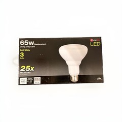 UTILITECH 3-Pack 65W Equivalt Dimmable Soft White BR30 LED Flood Light Bulbs