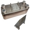 5"x12" Brazed 40 Plate Heat Exchanger [1-1/4" MPT] w/Mounting Bracket gallery