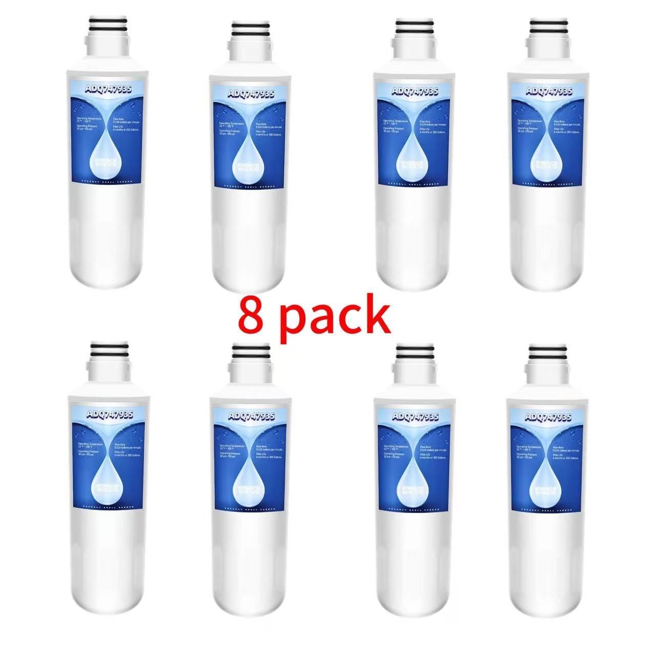 8pack Replacement Fridge Refrigerator Ice Water Filter LG LT1000P ADQ747935 gallery
