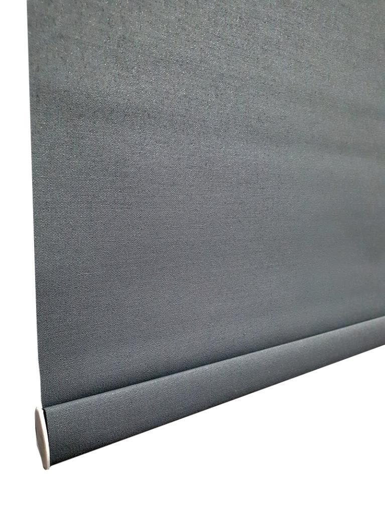 Anthracite Color Flat Matte Fabric Roller Blind Curtain For All Rooms, Light gallery