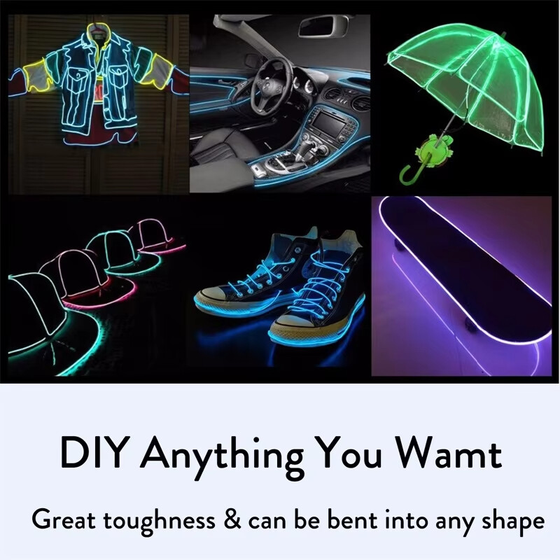 1m-5m El Wire String Light Led Luminous Camping Waterproof Outdoor Flexible Neon gallery
