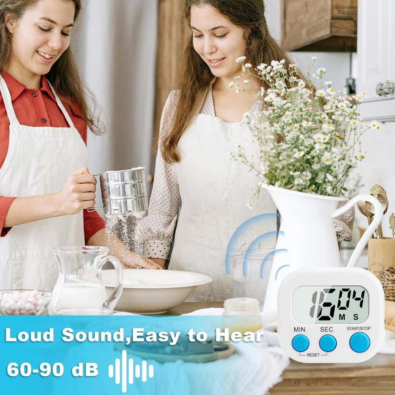 Large LCD Digital Kitchen Cooking Timer Count Down Up Clock Loud Alarm Magnetic gallery