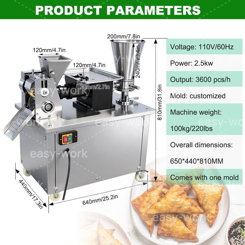 Automatic Dumpling Maker Machine For Samosa Empanadas Ravioli Food Workshops gallery