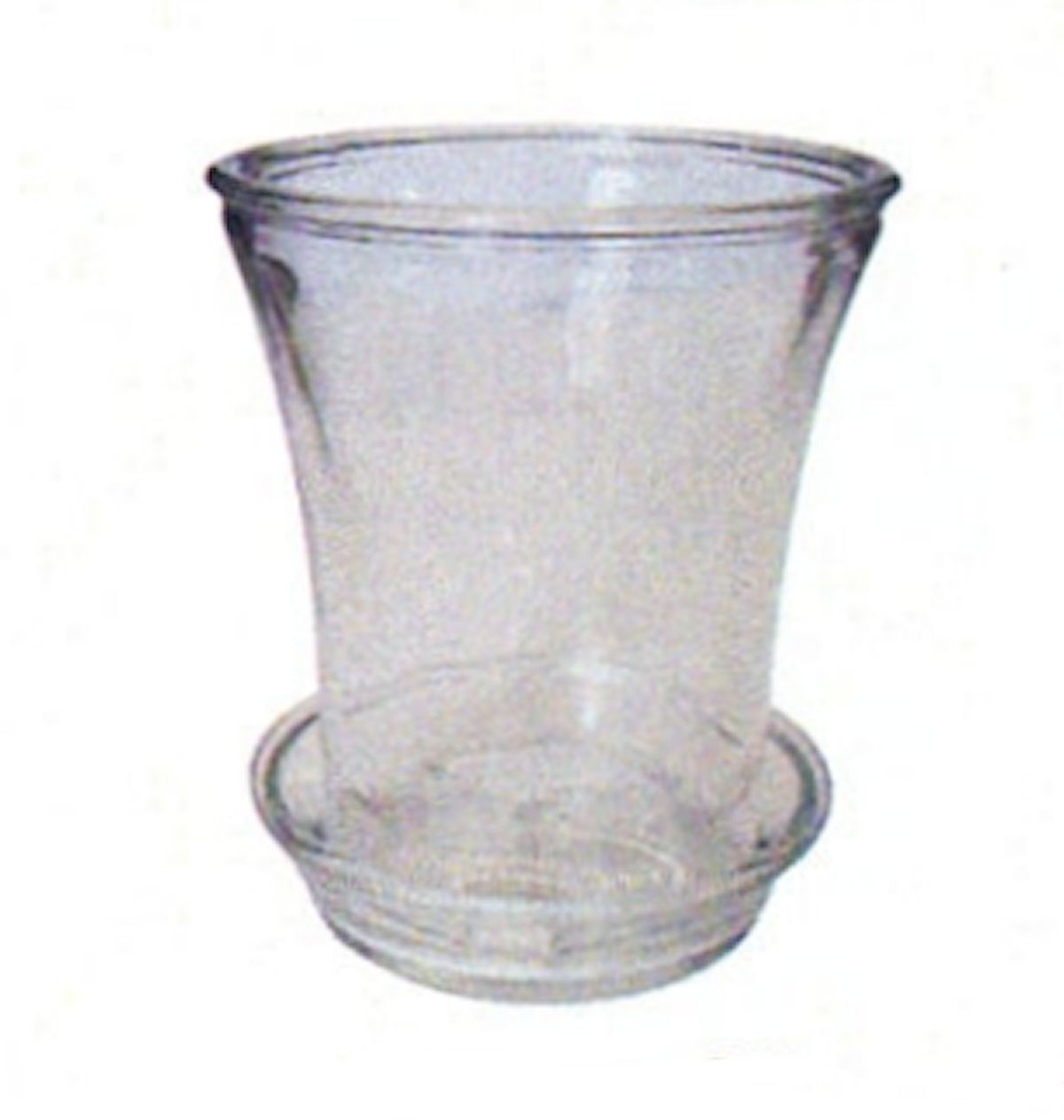7 Inch Clear Glass Planter w Flared Top gallery
