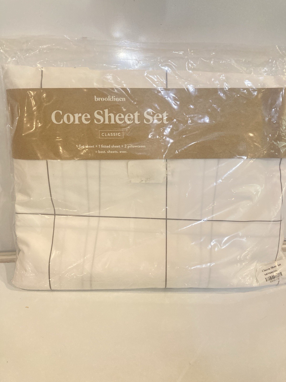 BROOKLINEN FULL SIZE Core Sheet Set Cotton BEDDING NEW 4 Piece NEW IN PACKAGE gallery