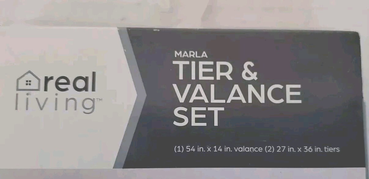 Real Living Mint Green 3 Piece Set /Tier & Valance (54"x14") /2 Tiers (27"x 36") gallery