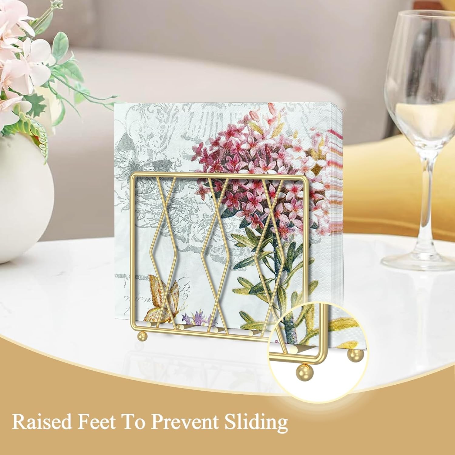 Napkin Holder for Table, Modern Metal Napkin Holders for Paper Napkins & Kitchen gallery