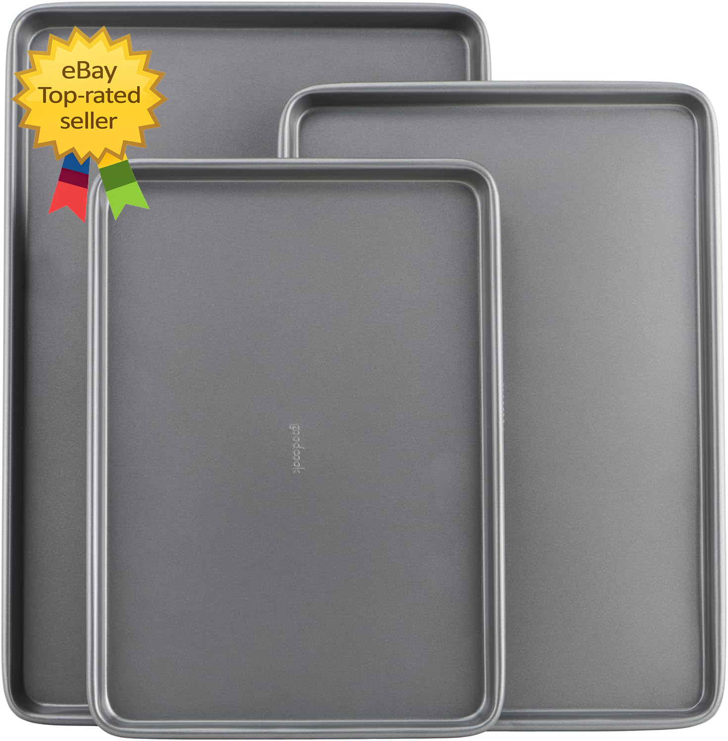 Everyday Nonstick Baking Sheet Set 3 Pack Includes One Small Medium and Large Pa gallery