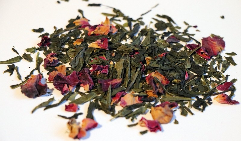Organic Cherry Rose Sencha Green Tea gallery