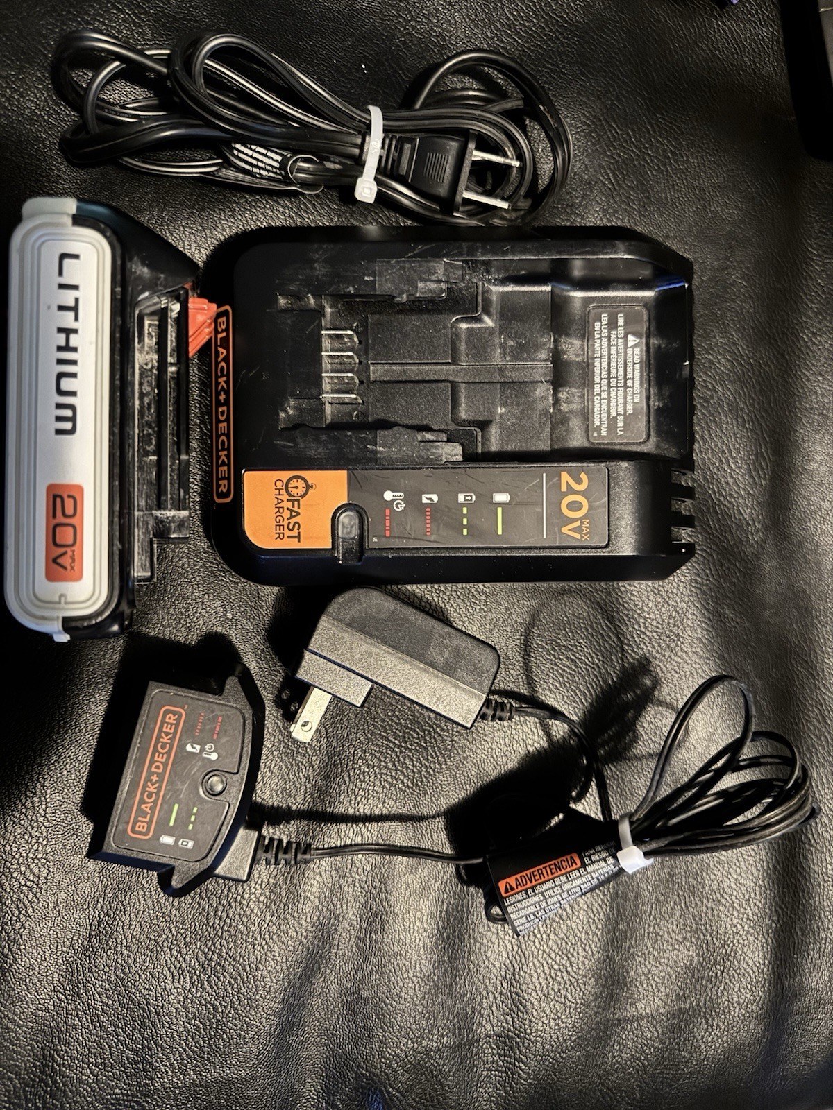 3 Pack 20V MAX For Black & Decker Lithium Battery + 2 Chargers gallery