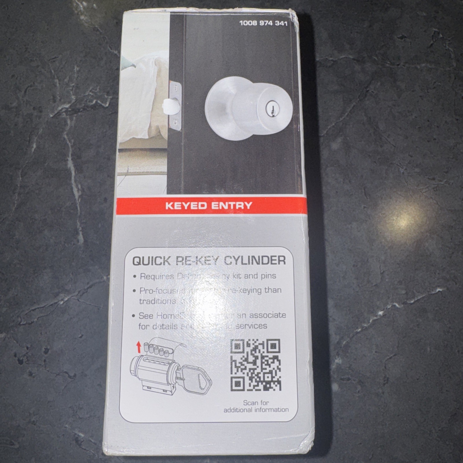 Defiant Keyed Entry Door Knob Stainless Steel Finish, Brandywine 32T8600B gallery