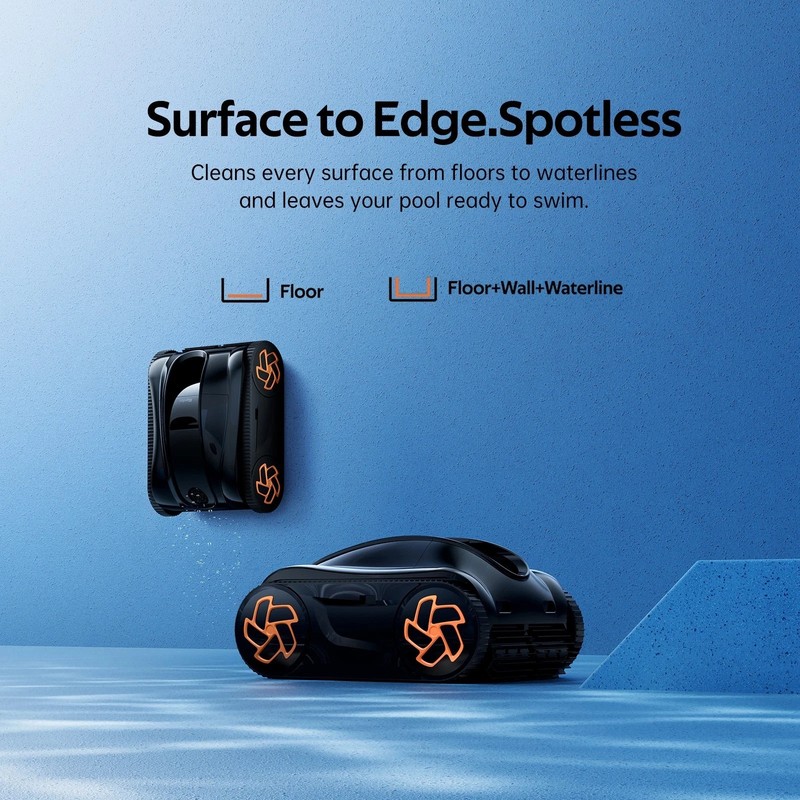 iGarden KN35 210Min Runtime APP Control Robotic Inground Pool Cleaner Vacuum gallery