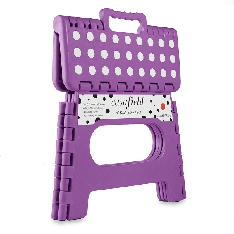 Casafield 9 Folding Step Stool - Small Plastic Foot Stool gallery