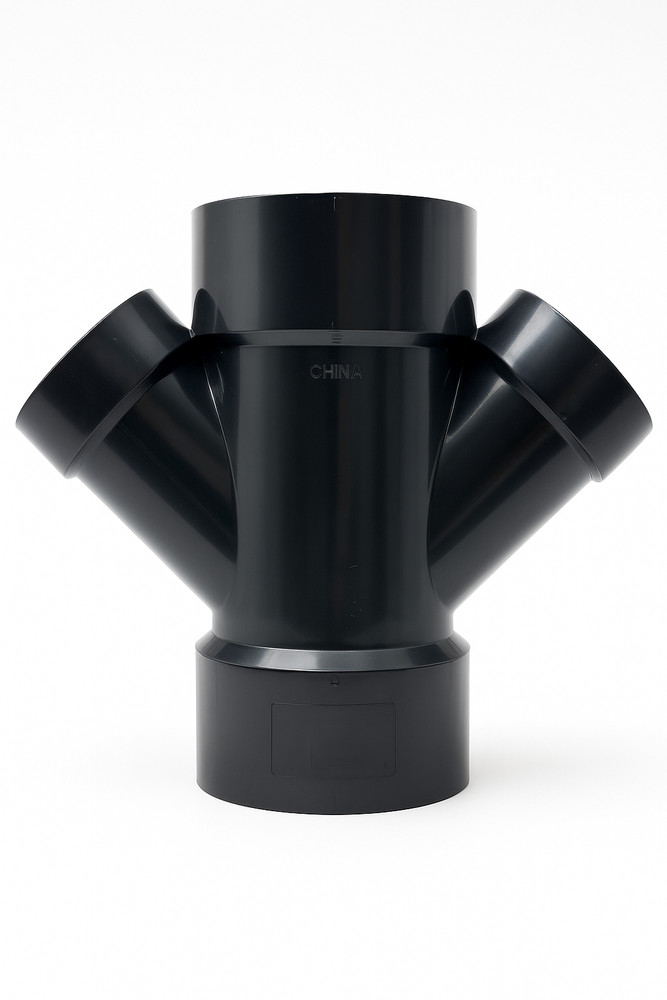 3" × 3" × 2" × 2" ABS Double Wye Reducing