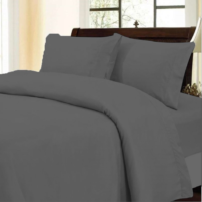 Select Bedding Set 1000 Thread Count 100% Egyptian Cotton Gray Solid gallery