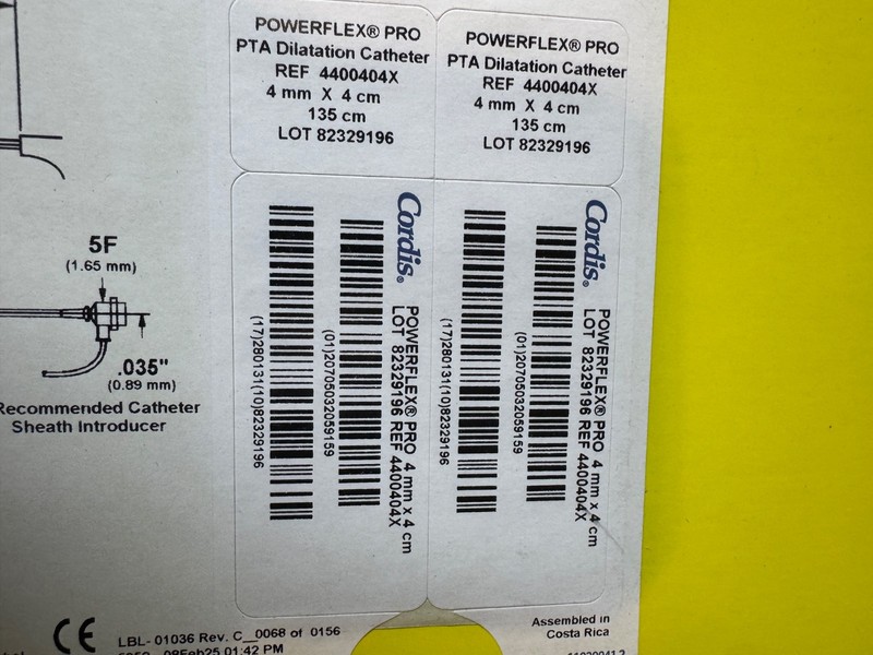 Cordis Powerflex Pro .035" Balloon 4 X 40 X 80cm 4400404X gallery