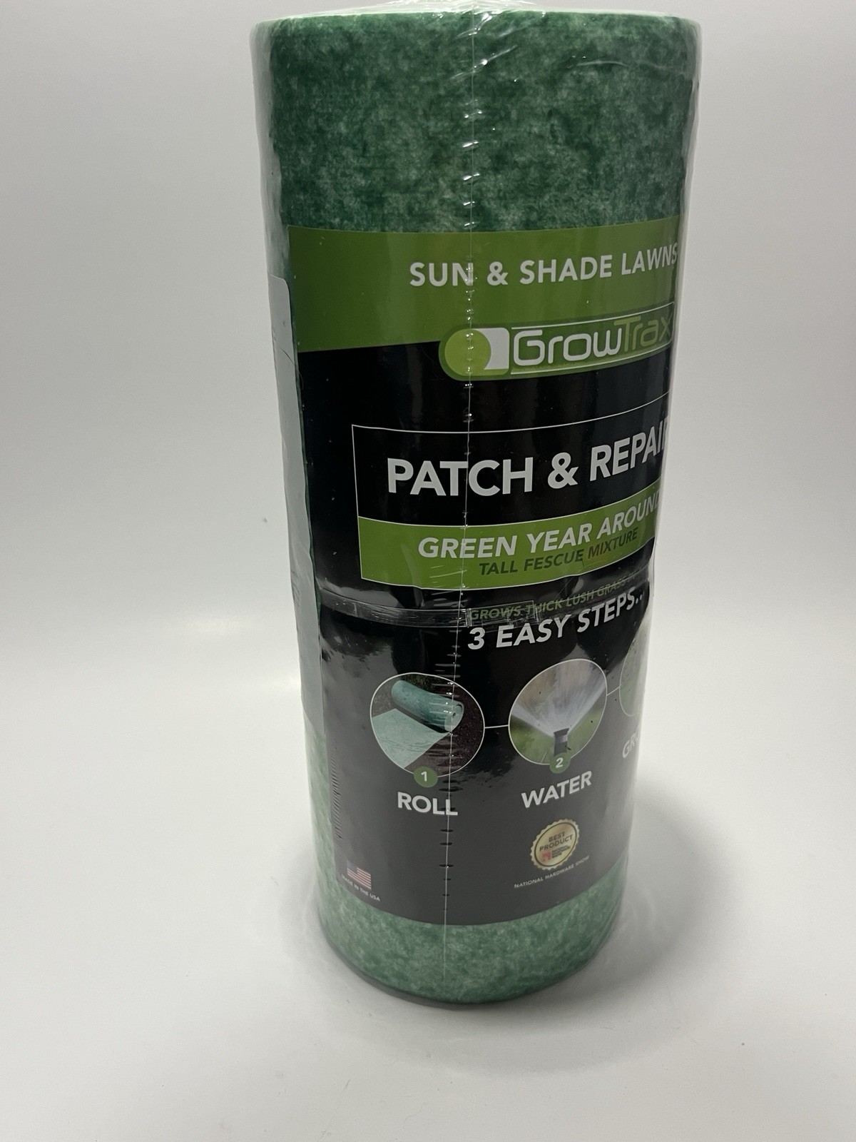 Growtrax Biodegradable Grass Seed Mat,Year Round Green-50 Sq Ft Quick Fix Rol gallery