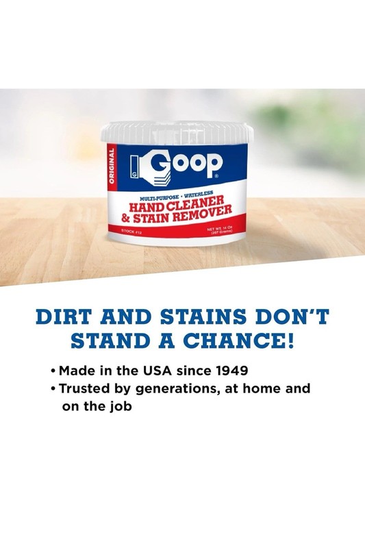 GOOP 14 Oz Biodegradable Hand Cleaner – Non-Toxic, Lanolin, Spot-Out gallery