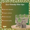 Organic Greengo Slim 6mm Filter Tips 1000 Count 200 Pack of 5 Set NEW gallery