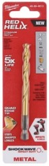 Milwaukee SHOCKWAVE 1/4 in. Titanium Twist Drill Bit, 48-89-4613