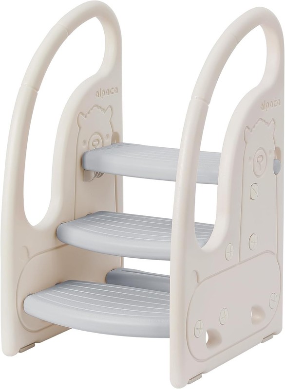 Adjustable Toddler Step Stool - 3 Steps for Easy Kitchen & Potty Training Access gallery