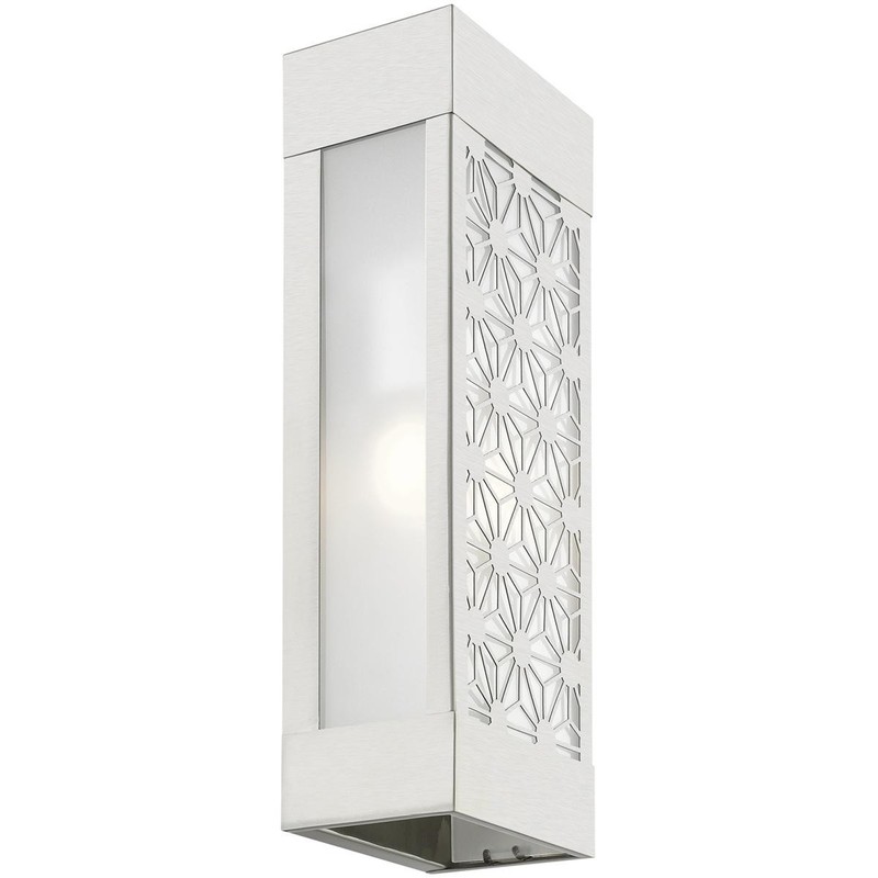 Livex Lighting 24322-91 Berkeley 2 Light 17 inch Brushed Nickel Outdoor Sconce gallery