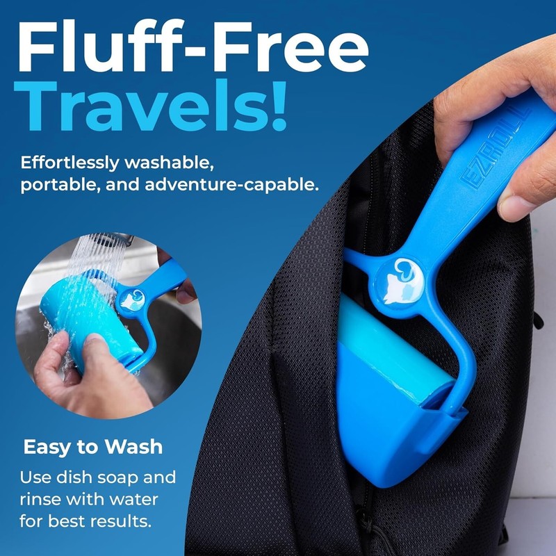 Reusable Lint Roller Polypropylene Multi-Surface Pet Hair Remover Washable Eco gallery
