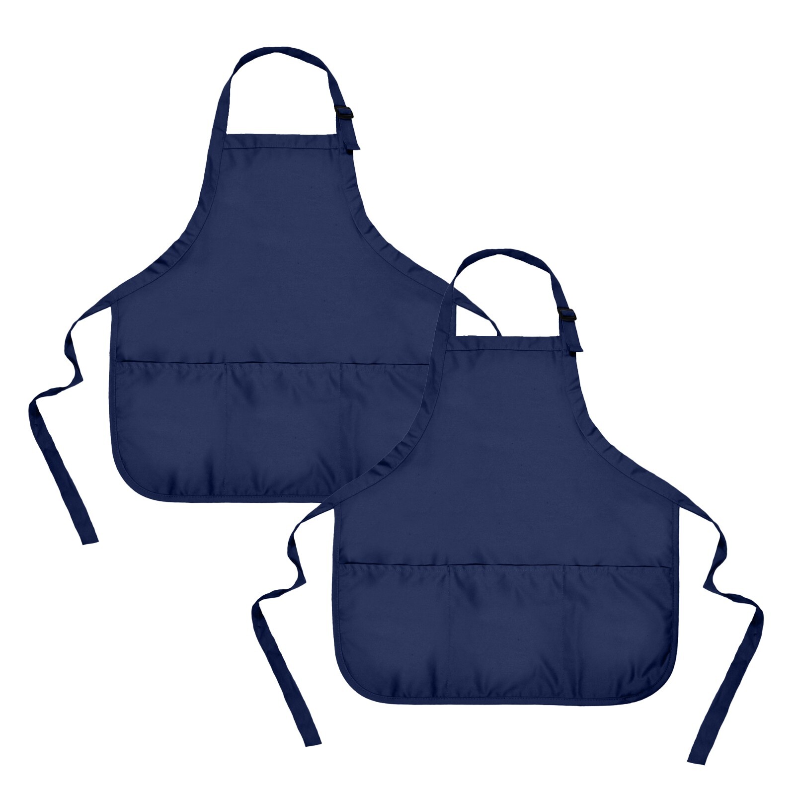 2-PACK Aprons Commercial Restaurant Cotton Spun Poly Bib Home Cooking Kitchen gallery