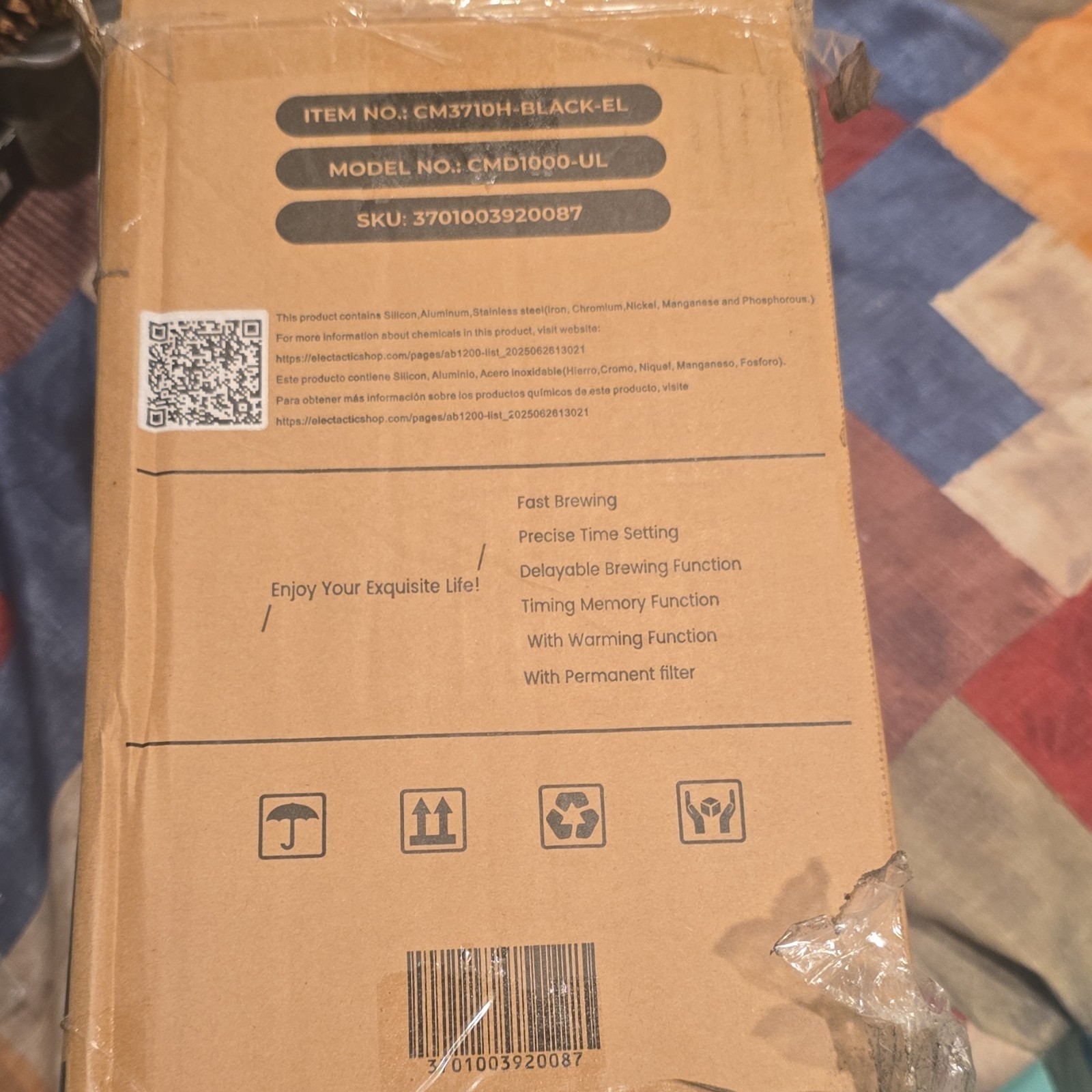 Filter Coffee Machine Black, Ground Coffee, Permanent Filter, Delay Brew gallery