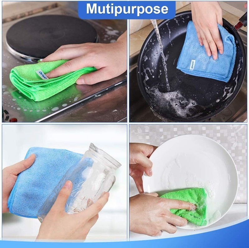 12Pcs Premium Microfiber Cleaning Cloth Highly Absorbent, Lint Free, Scratch Fre gallery