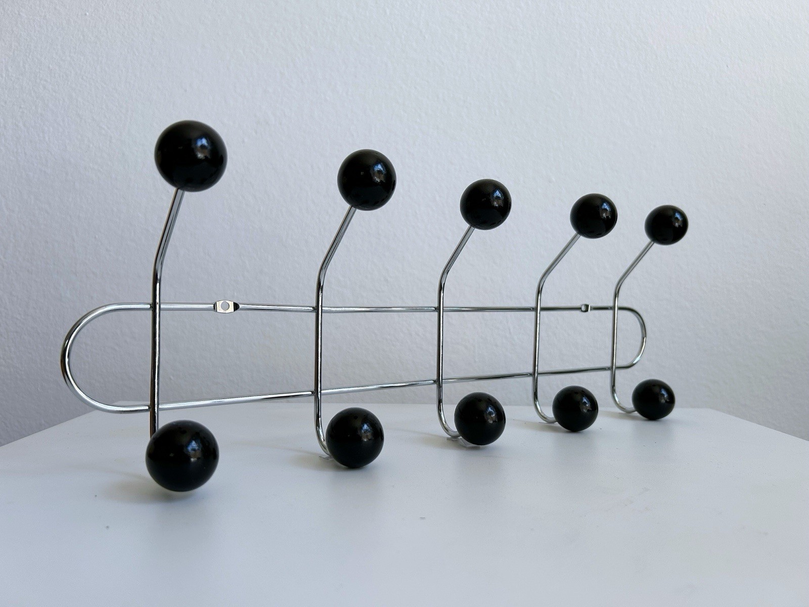 Mid Century Modern Metal Coat Rack Wall Hooks Entryway Organizer Minimalist gallery