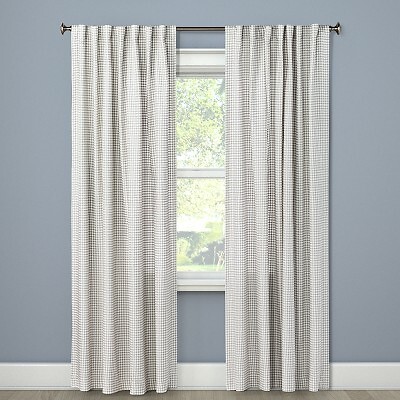 1pc 54"x84" Light Filtering Honeycomb Curtain Panel Gray - Threshold gallery