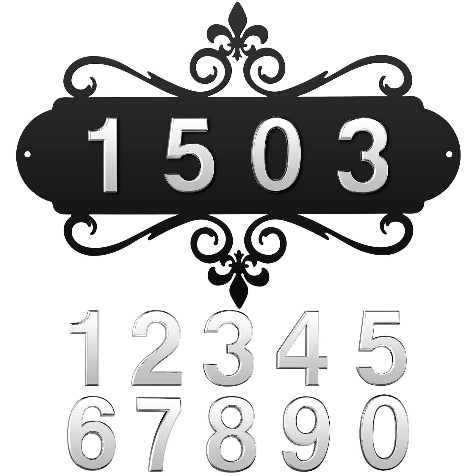 House Address Plaques Metal Address Sign Outside House Number Mailbox Number gallery