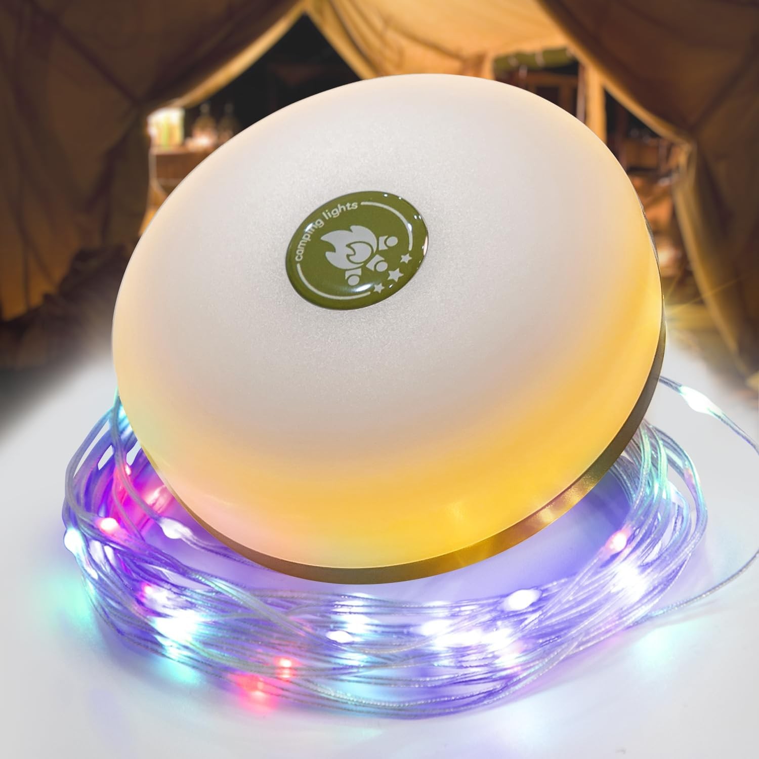 10M Portable Camping Xmas String Light USB Rechargeable LED Tent Lamp Waterproof gallery