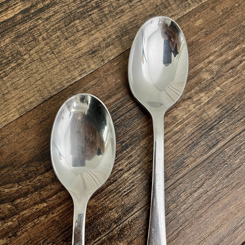 Robert Welch Ammonite Bright (2) Oval Soup Spoon Stainless 7 5/8in Glossy Swirl gallery