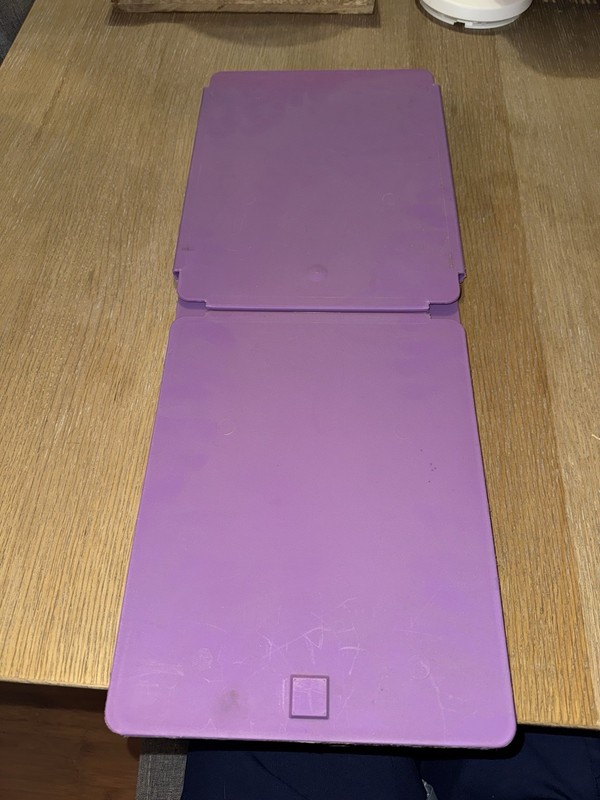 FlipFold Purple Plastic Clothes Folder Travel Friendly Laundry Tool gallery