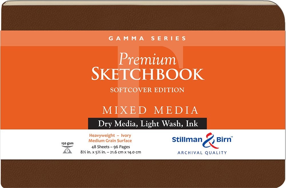 Stillman & Birn Gamma Series - Softcover Sketchbook - Landscape 8 x 5 - 150gsm gallery