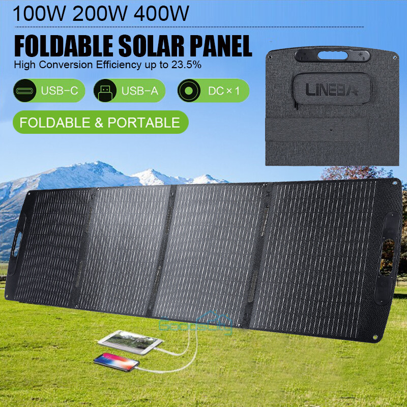 100W 200W Foldable Solar Panel Portable Solar Charge Kit for Power Station RV gallery