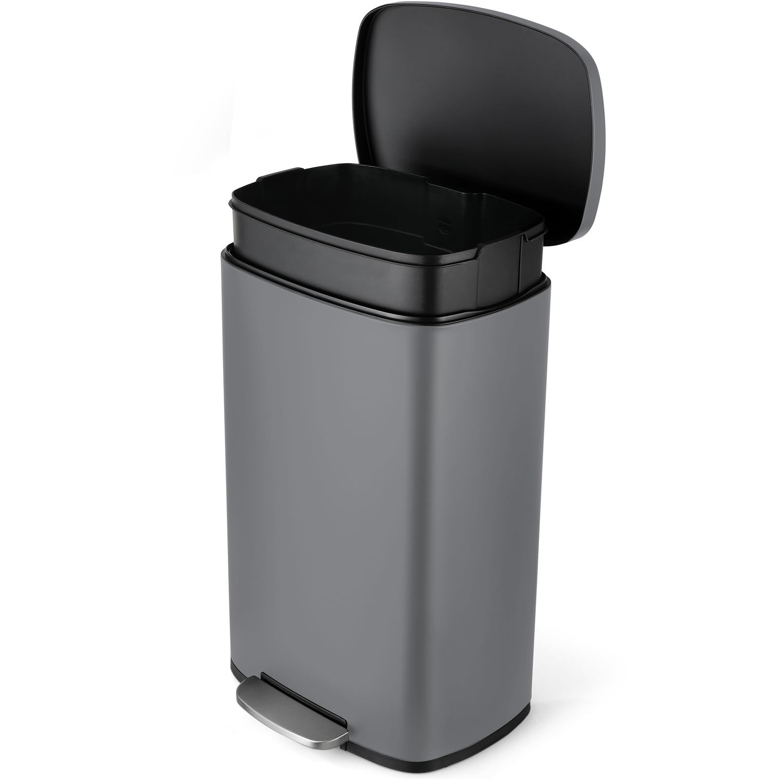 Comfycorner 8 Gal Kitchen Trash Can 30L Recycling Or Garbage Bin Brushed gallery