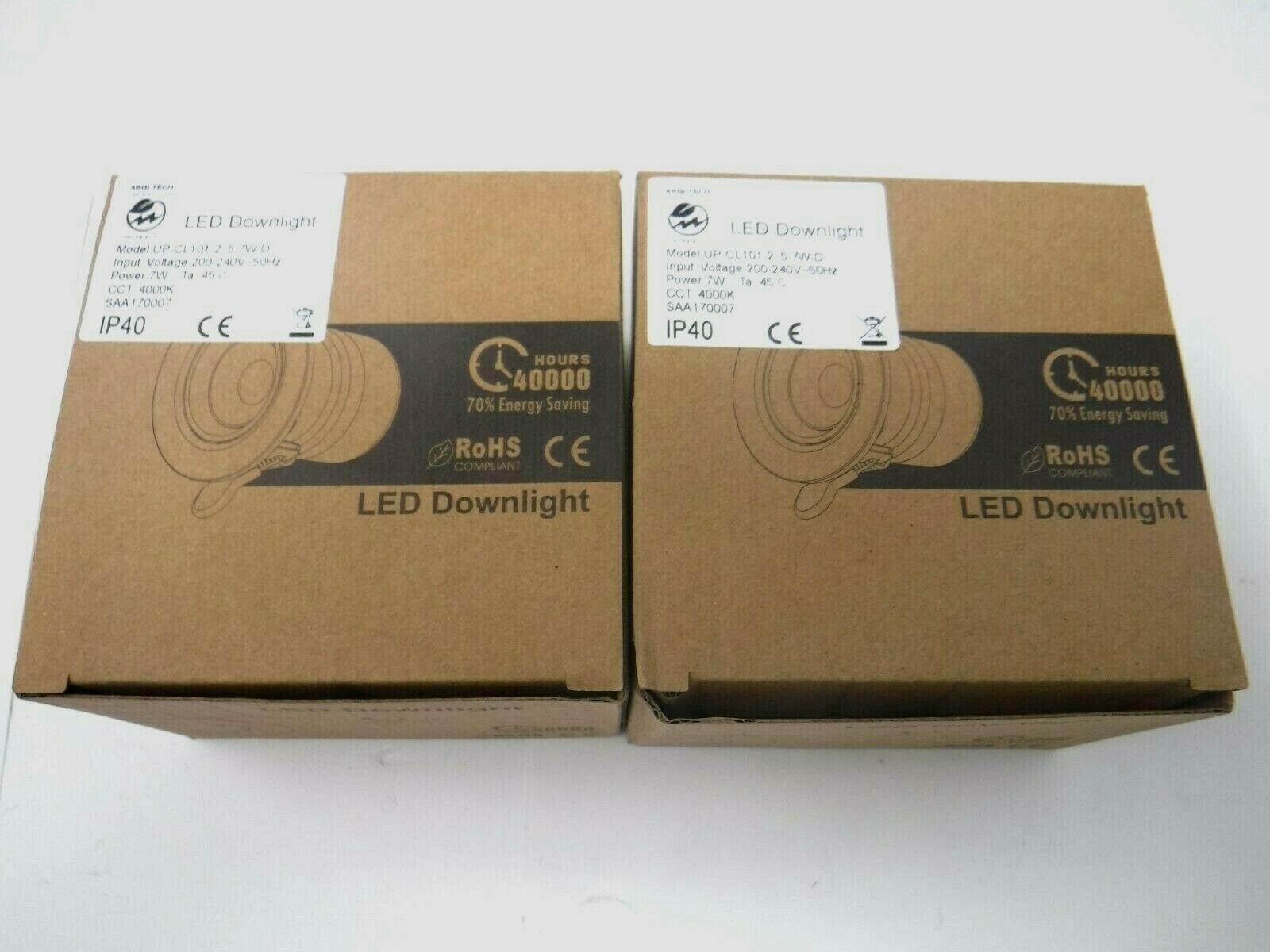 2 Pack LED Downlight UP-CL101-2 200-240V 50Hz 7W *BRAND NEW* gallery