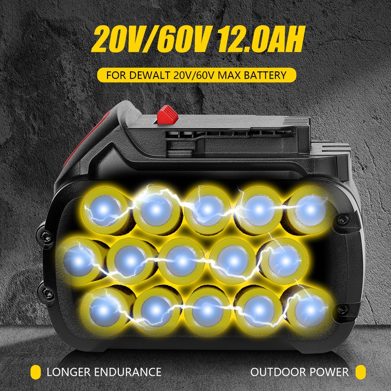 For Dewalt DCB612 FLEXVOLT 20V/60V MAX Lithium Battery DCB606-2 DCB609 DCB612-2 gallery