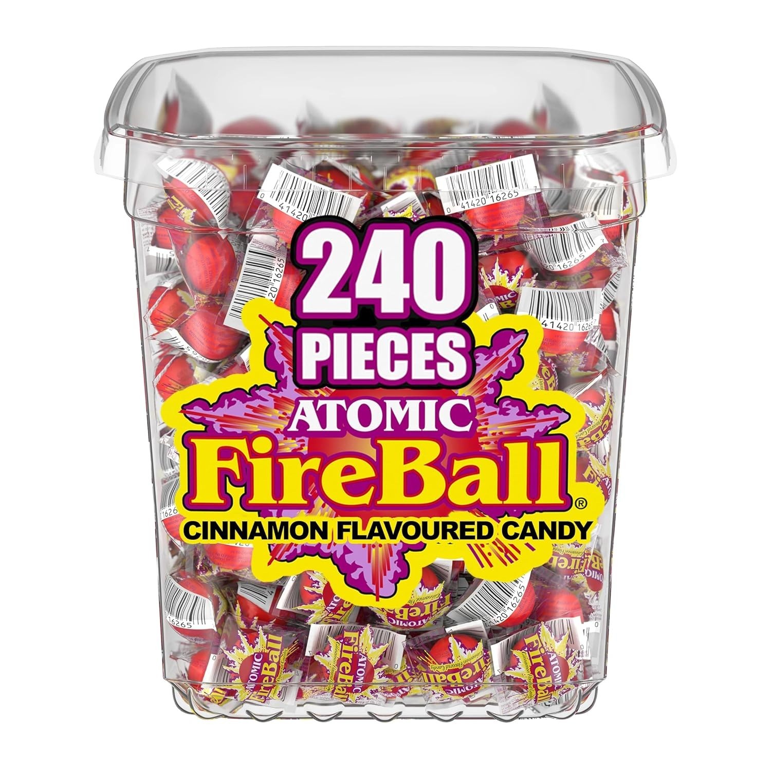 Wonka Atomic Fireball, Candy, Cinnamon Flavor, Individually Wrapped, 64.8oz (240 gallery