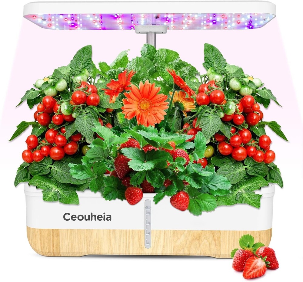 Hydroponics Growing System 12Pods, Indoor Herb Garden with LED Grow Light